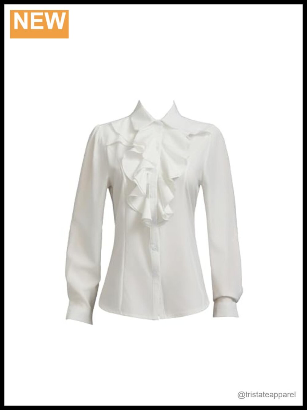 Women's Long Sleeve Chiffon Work Tops Bowtie Blouses Button Down Shirts White